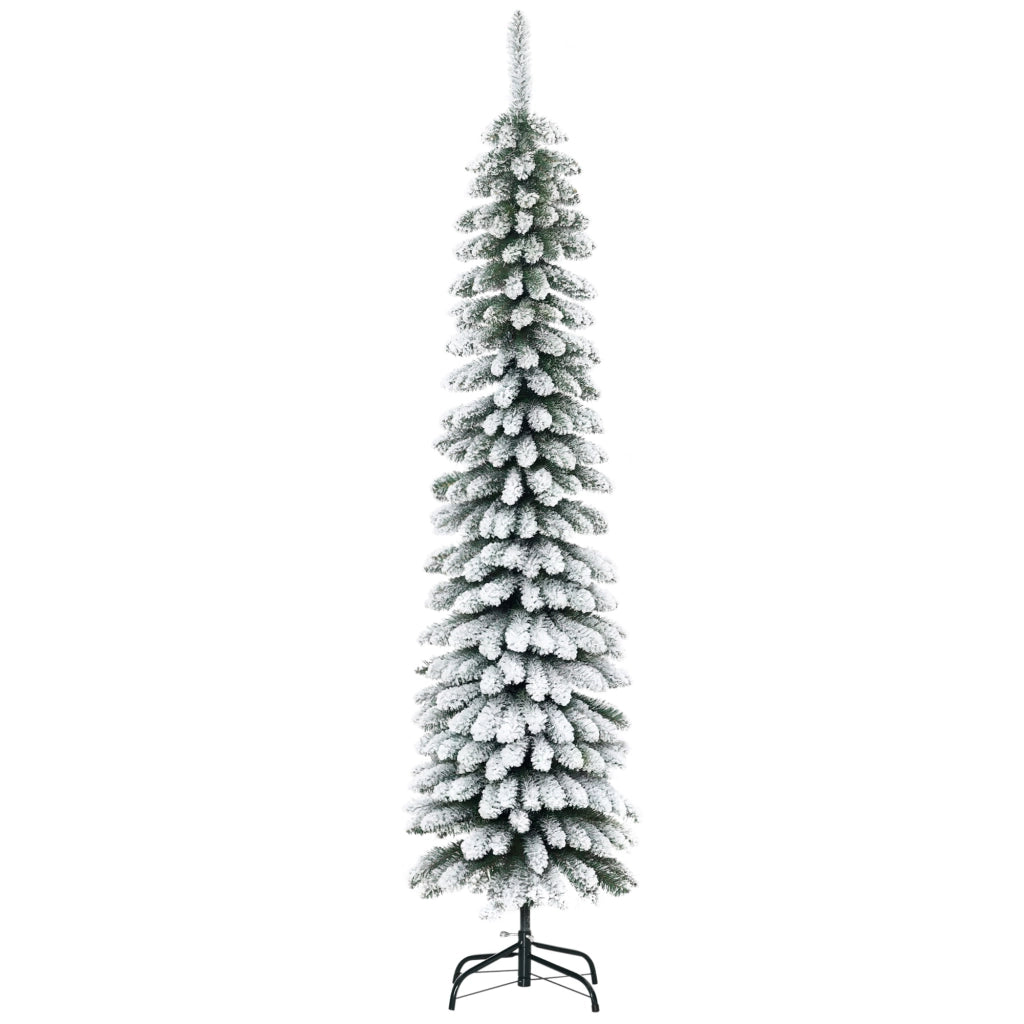 Albero di Natale Artificiale ¨C Zephmum ¨C Verde/Bianco 180 cm