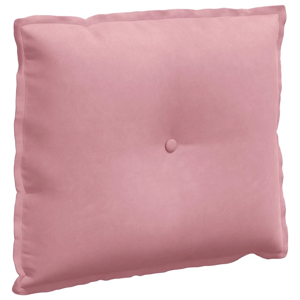 Cuscino per Schiena | Cuscino dorsale Rosa 60 x 50 cm Tessuto in Cords