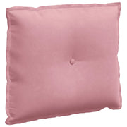 Cuscino per Schiena | Cuscino dorsale Rosa 60 x 50 cm Tessuto in Cords