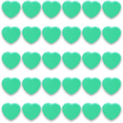 Magnetizzatori per lavagne, 30 pezzi di magneti forti per frigoriferi, minimagnetizzatori piccoli con forte attrito per lavagne bianche, lavagne da parete (cuore, verde)