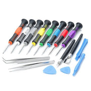 Trade Shop - Kit Riparazione Per Smartphone Set 16 In 1 Pezzi Cacciaviti Apertura Leve -
