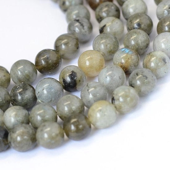 Pietre d'agata naturali 63 pezzi - Cordoni di pietre d'agata - 6 mm Laccati - Cordoni di spaziatura - Per la creazione di gioielli - Pietre naturali