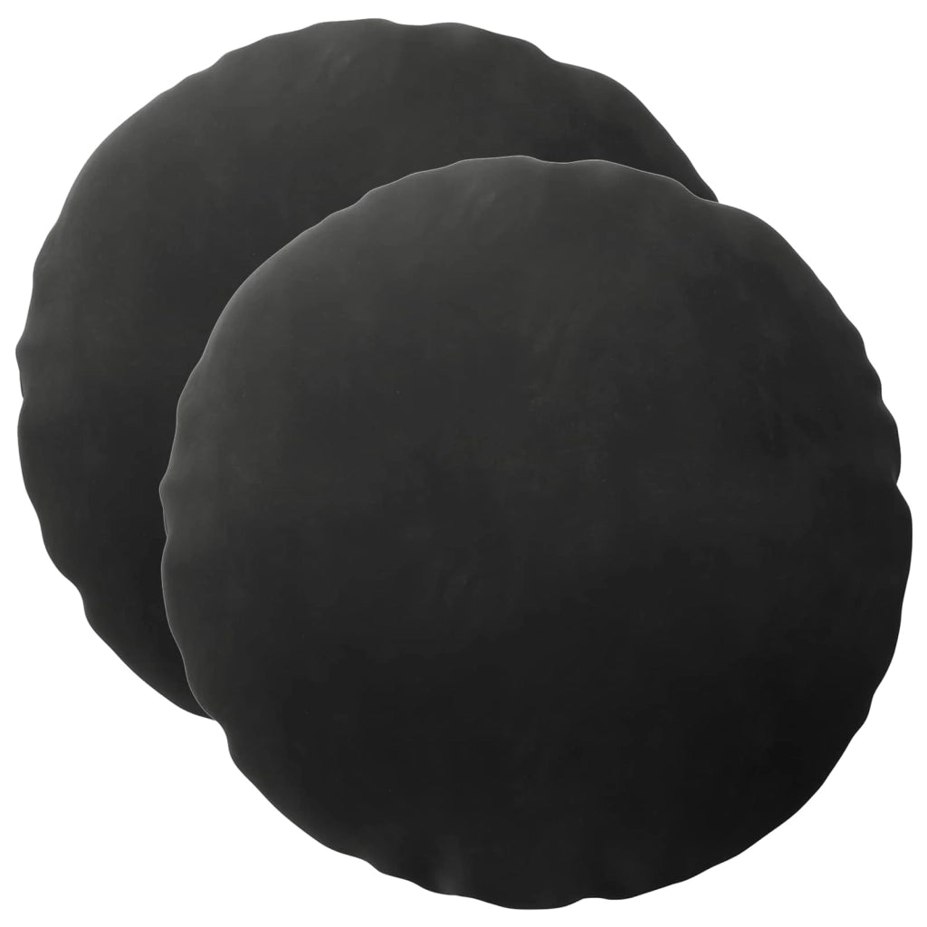 Cuscino con cuscino HEERLEN 2 pz Nero Velluto 929671
