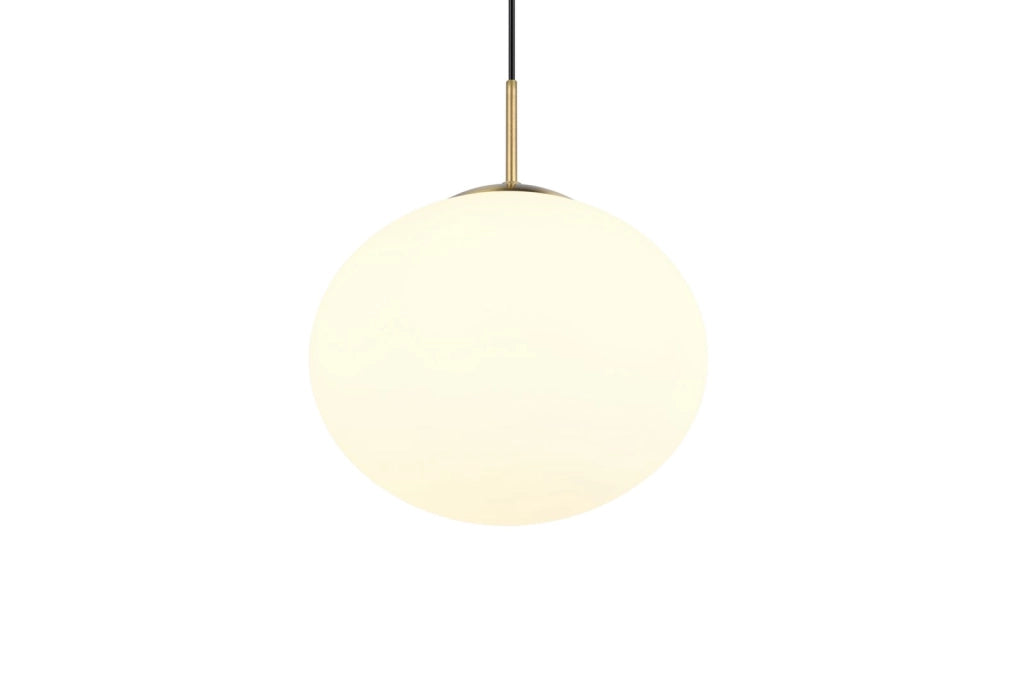 Lampada a sospensione Fomento Trio ottone sfera vetro Ø30