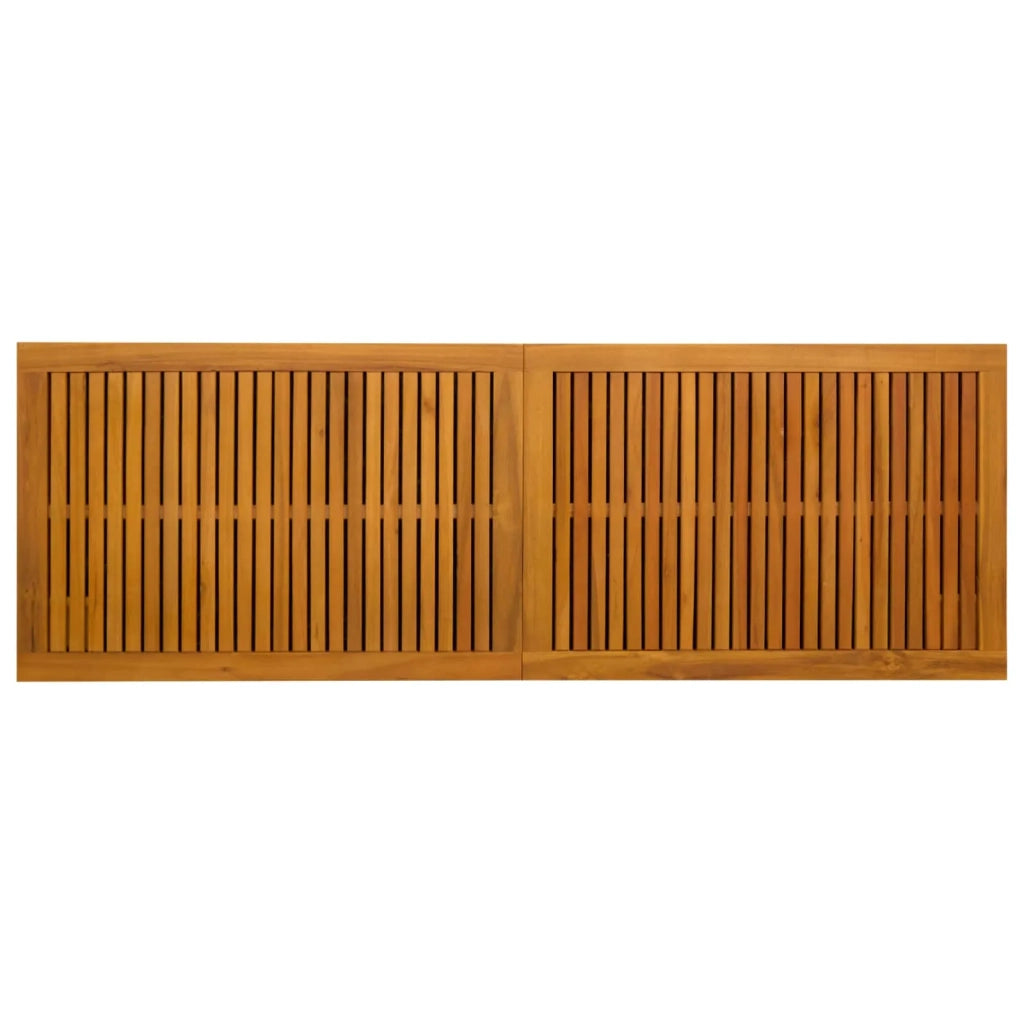 Scatola di Stoccaggio per Giardino 243 L 150 x 50 x 56 cm Nero 42002711