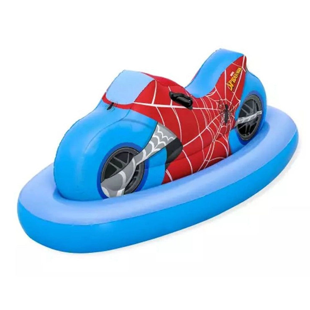 Trade Shop - Moto Marvel Spider Ciambella Salvagente Beach Gonfiabile Cavalcabile Mare Piscina 98794 -