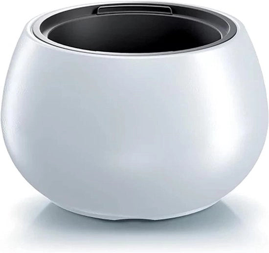 Dimensioni vaso per piante HEOS 32L con contenitore - 436 x 436 x 270 mm - Bianco