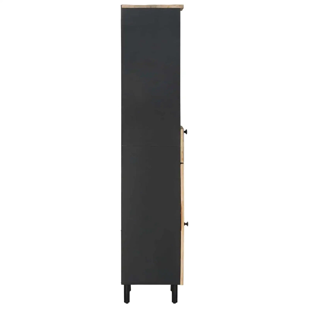 Mobile da Bagno con cassetto Marrone e Nero 38 x 33,5 x 160 cm 4018866