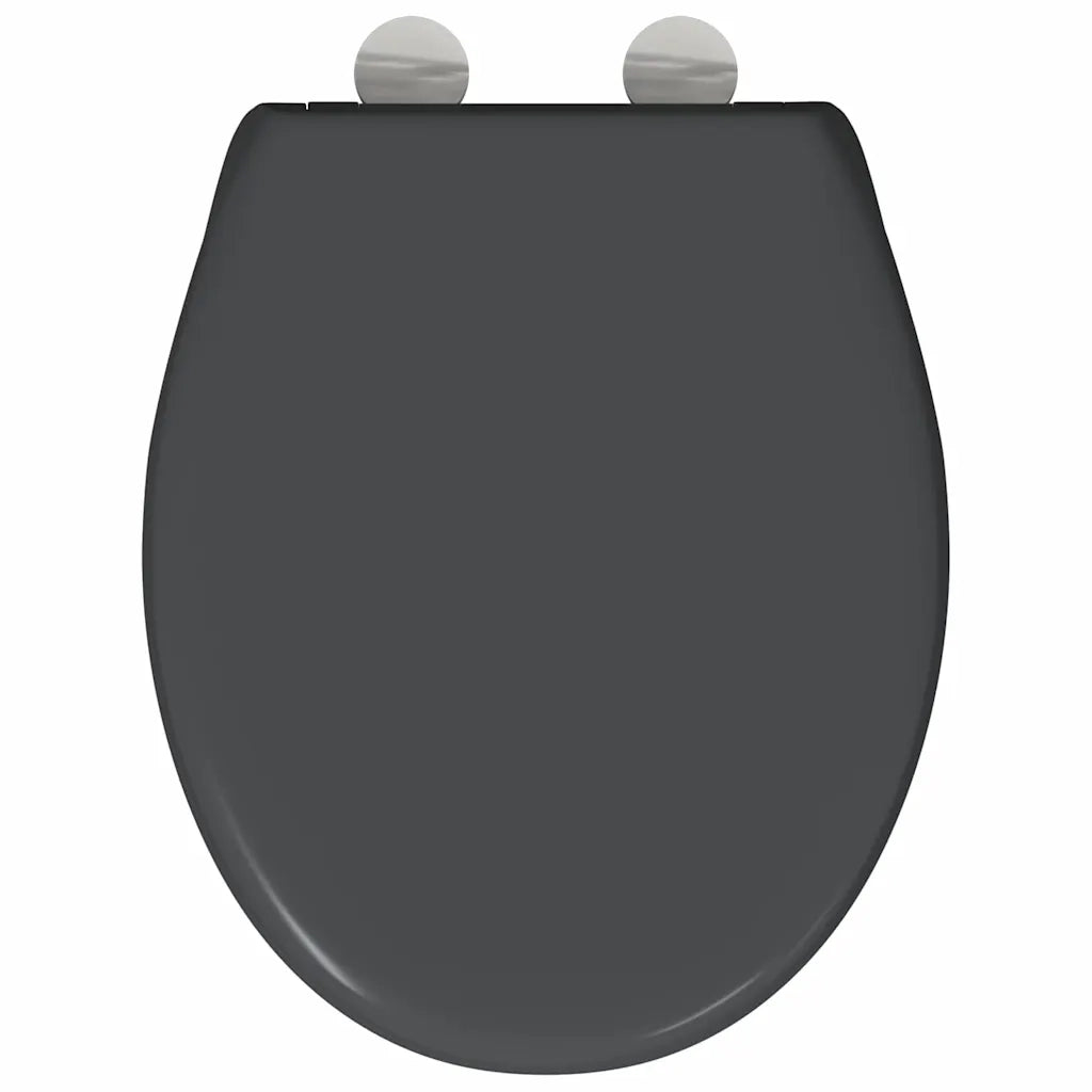 Sedile del WC Antracite 47 x 37 x 4 cm Duroplast 42002346