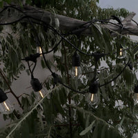 Ledme ghirlanda led solare 3w 10 lampadine e27 per esterno ip65 3000k calda