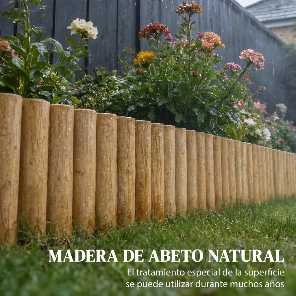 Pannello Decorativo per Vialetto Giardino ¨C zephmum ¨C 176x38 cm Legno Naturale