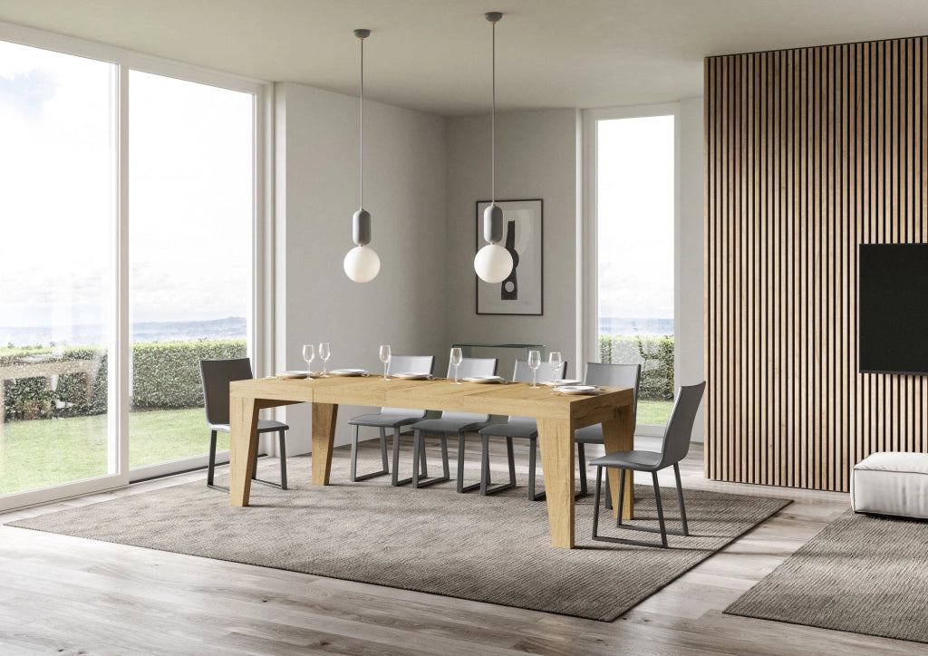 Tavolo Allungabile 140/400x90x77 cm Naxy Premium Quercia Natura