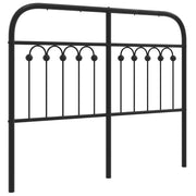 Testiera | Testata di Ricambio in Metallo Nero 120 cm