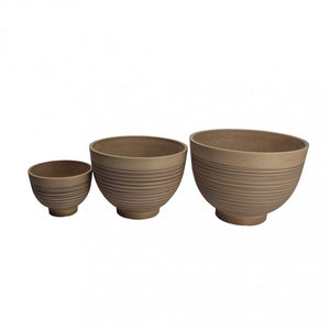 Vaso Medio Narciso Ø39x28 cm in Fibra sintetica Taupe