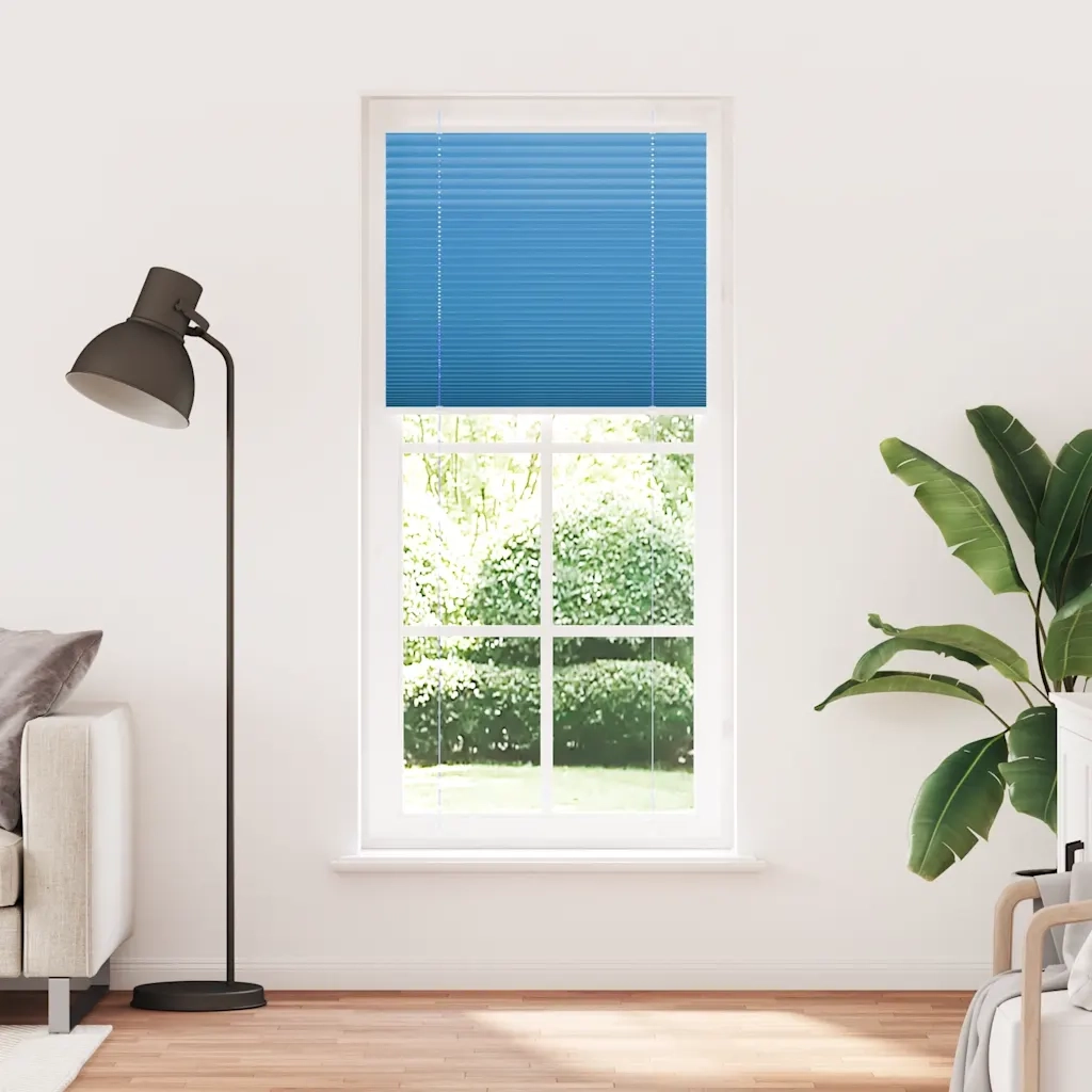 Tenda Plissettata Blu 95x200 cm Larghezza Tessuto 94,4 cm 4015210