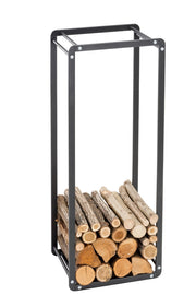 Portalegna da Assemblare 44,5x29,4x115 cm Crea Eki in Acciaio Nero