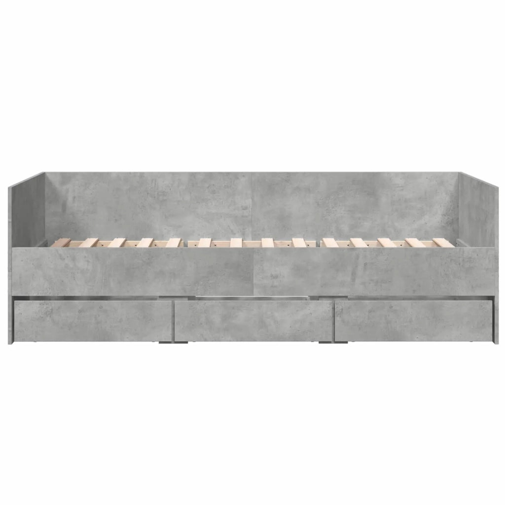 Telaio del letto con storage Grigio Cemento 80 x 200 cm 3429634