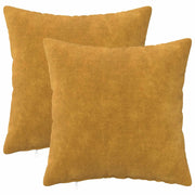 Cuscino con cuscino HEERLEN 2 pz Giallo Fleece in microfibra 926617