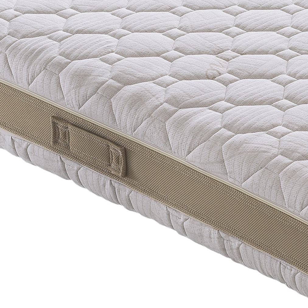 Materasso Singolo 80x200 in memory foam, 3 strati, rivestimento sfoderabile, 5 cm di memory foam, 7 zone di comfort