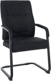 Sedia Anubis XXL in tessuto nero/nero
