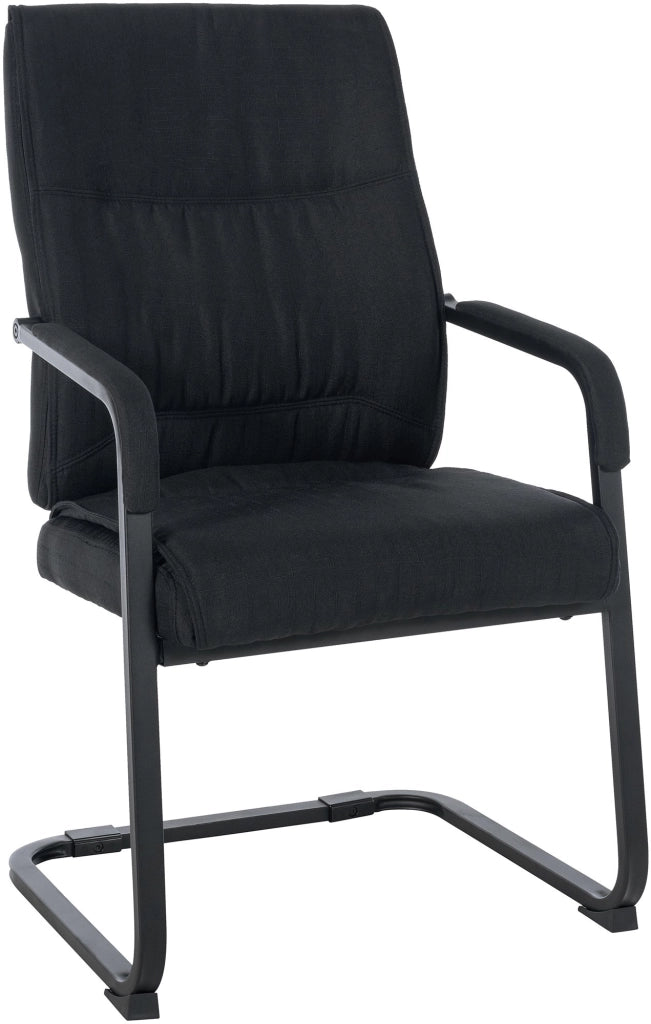 Sedia Anubis XXL in tessuto nero/nero