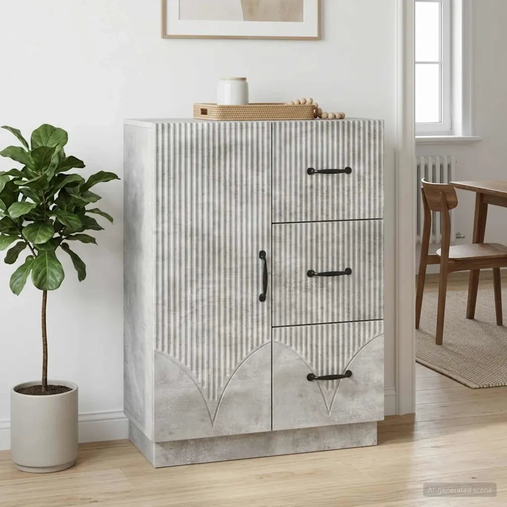 Credenza Grigio Cemento 66 x 34,5 x 87 cm Legno ingegnerizzato 895318