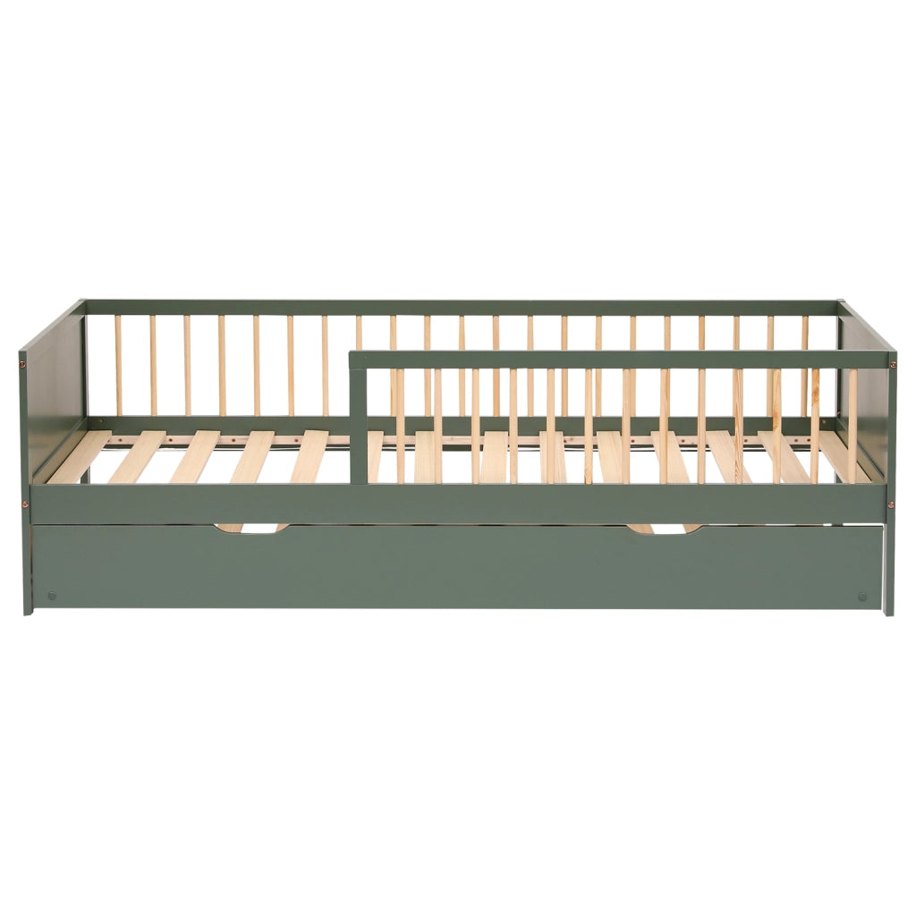 Letto a scomparsa per bambini 190x90cm verde ADAM