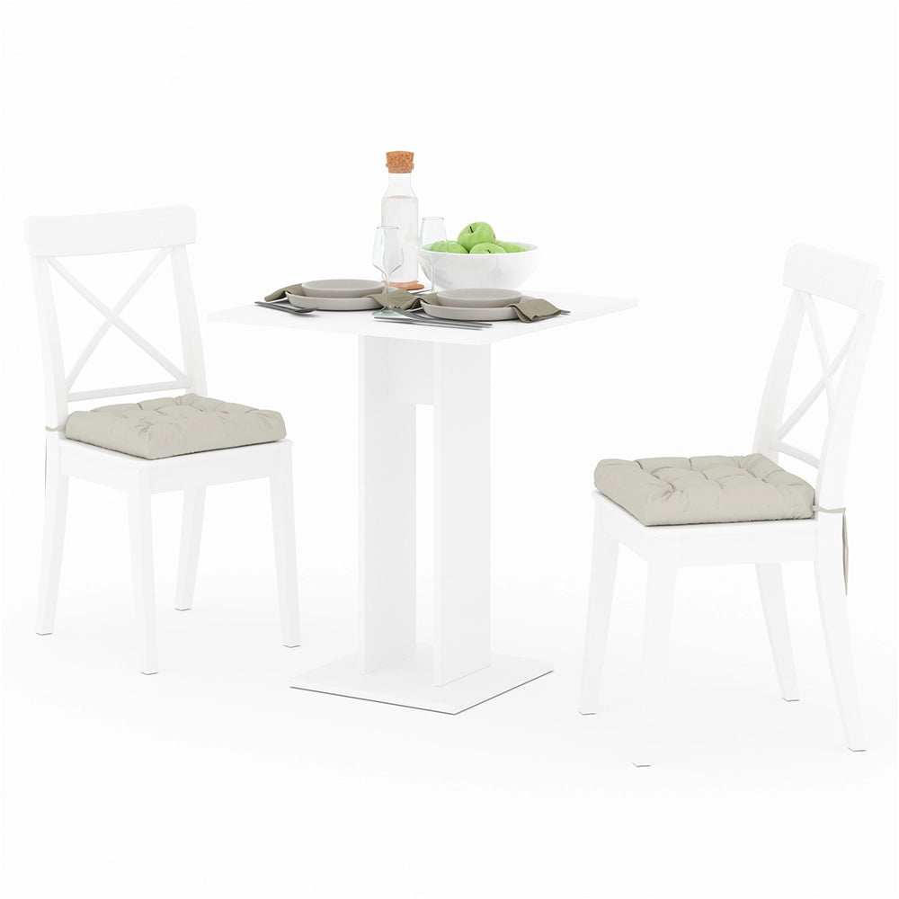 Vicco Tavolo da pranzo Bianco 65 x 65 cm