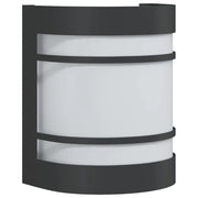 Applique da esterno dal design moderno per giardino 13,5 x 10,5 x 16,5 cm acciaio inox nero 02_0056610
