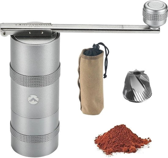 Caffettiera manuale per campeggio - Caffettiera portatile in acciaio inossidabile