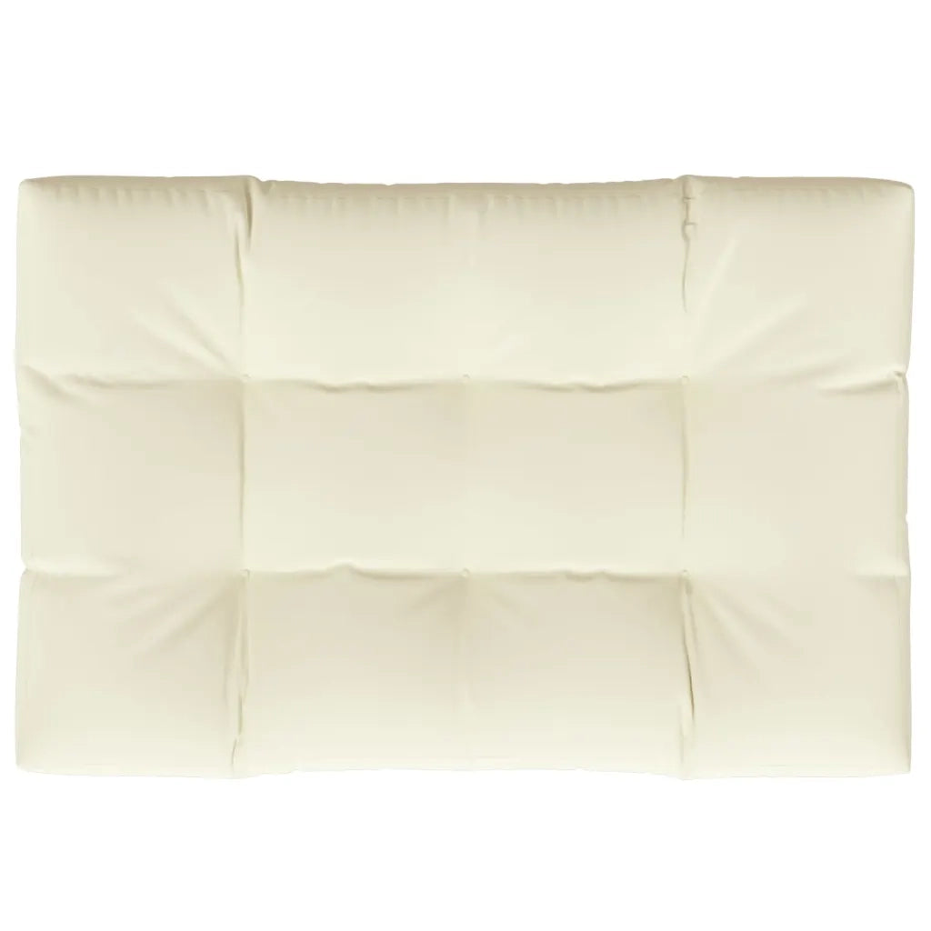 vidaXL Cuscino per Pallet Crema 120x80x12 cm in Tessuto