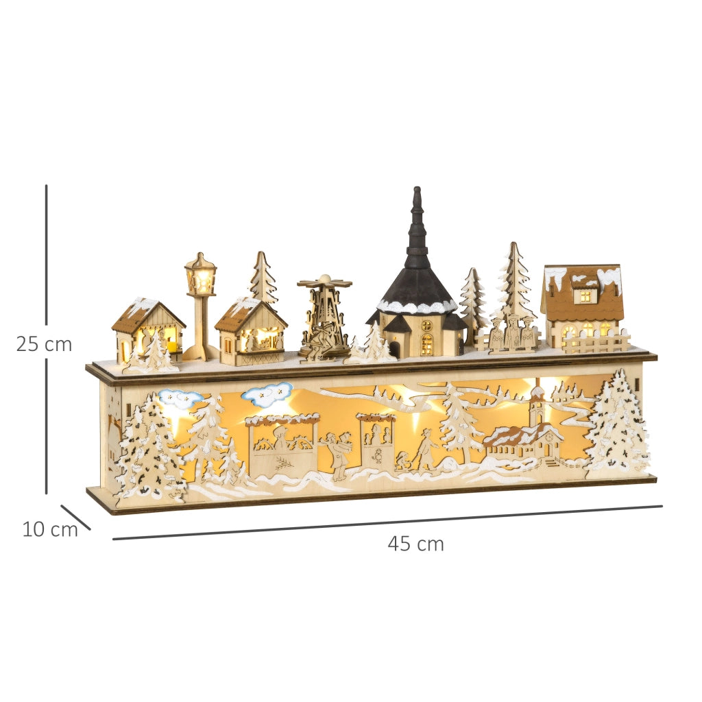 Tavolino da salotto con decorazione natalizia ¨C zephmum ¨C 45x10x25 cm