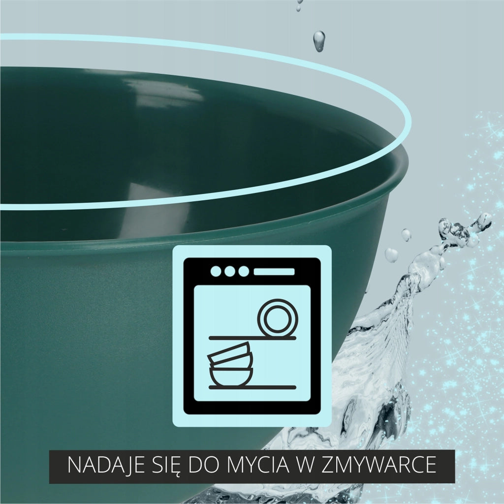 Ciotola da cucina in plastica KADAX 0,5 l, ciotola per macedonia piccola universale 13 cm