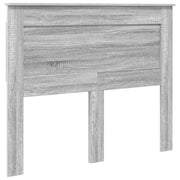 Testiera | Testata con Testiera | Testata Grigio Sonoma 120 cm Legno multistrato