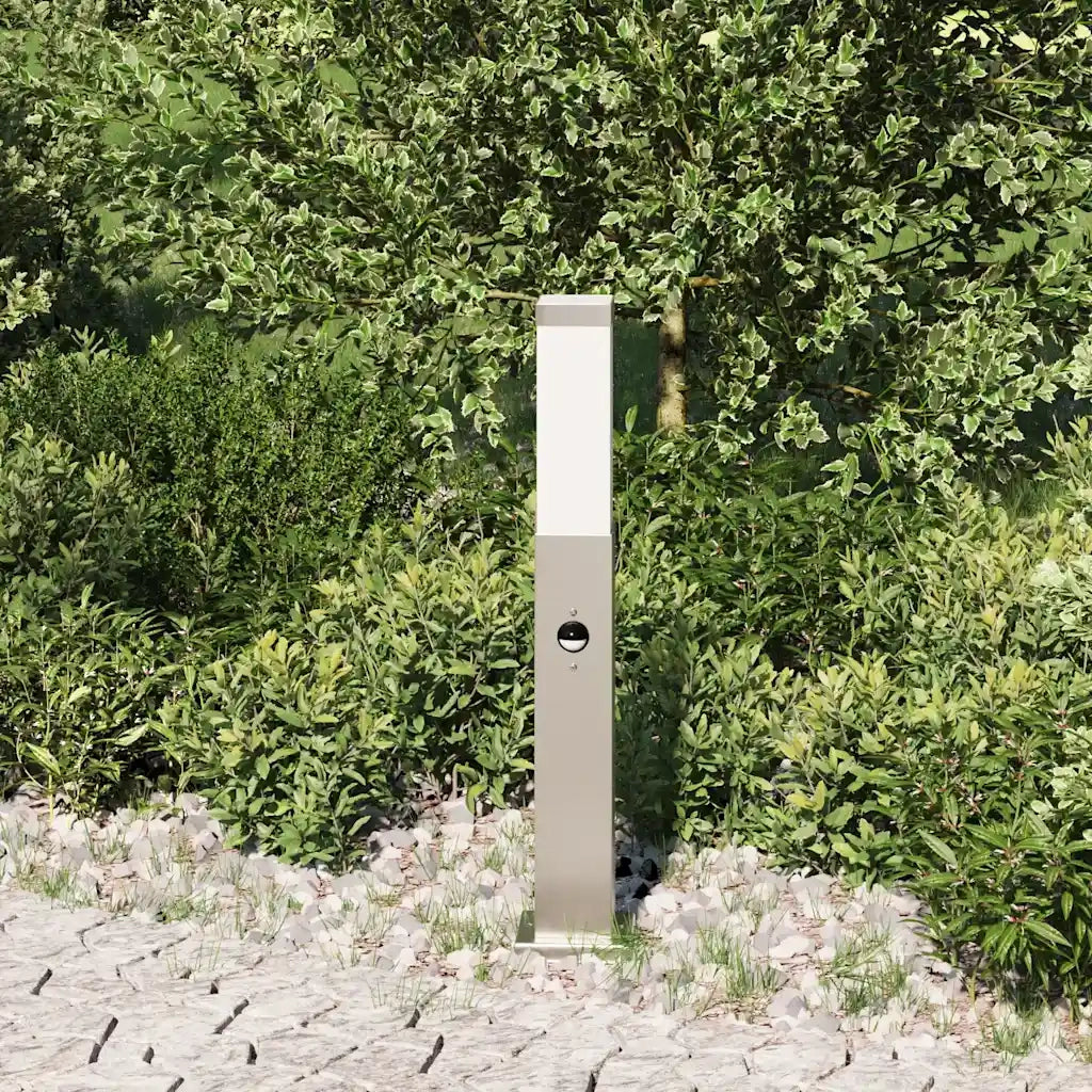 Lampada a paletto con sensore 50 cm Acciaio Inox IP44 4006053