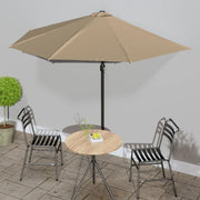 Ombrellone da Balcone-Ombrello da giardino Palo in Alluminio Talpa 300x155 cm a Met¨¤