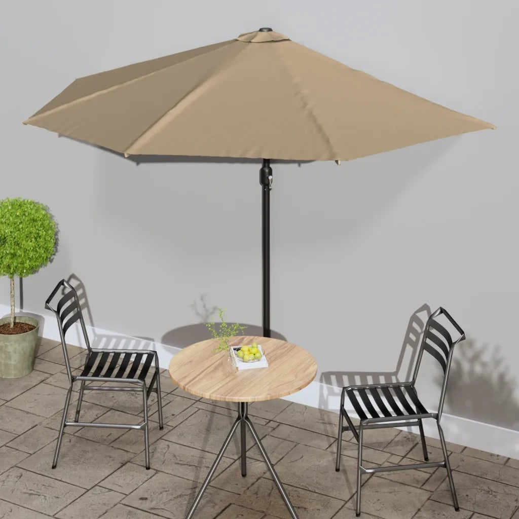 Ombrellone da Balcone-Ombrello da giardino Palo in Alluminio Talpa 300x155 cm a Met¨¤