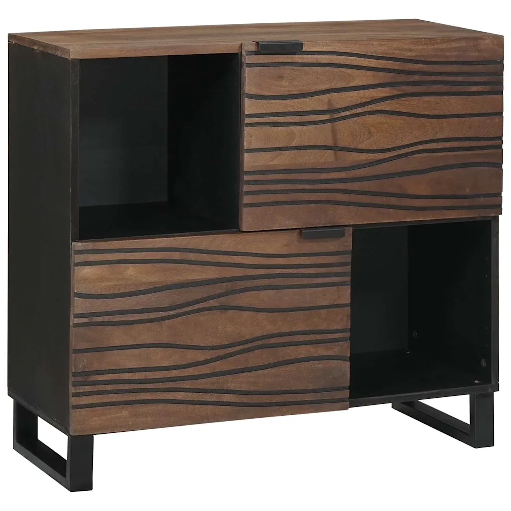 Credenza | Madia | Buffet da pranzo | Armadio da pranzo Marrone 80 x 33 x 75 cm legno massello di mango
