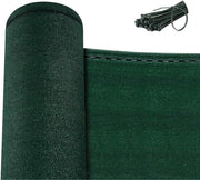 Schermo da sole 1x15 m di 180 g/m² HDPE schermo da sole resistente al vento e al sole schermo da sole con cavi da legare schermo per giardino schermo per balcone campo da sport, verde