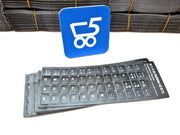 Set 12 Sticker adesivi universali per tastiera in lingua Italiana IT universale per ricondizionare Dell Lenovo Hp Fujitsu Asus Acer