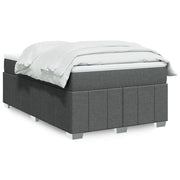 Giroletto a Molle con Materasso Grigio Scuro 120x190cm Tessuto