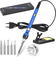 Saldatura elettrica 60W 220V con regolazione di temperatura e indicatore LED per riparazioni elettriche
