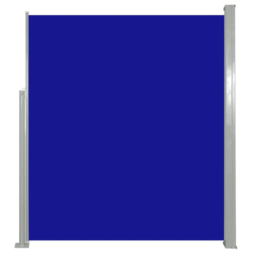 Tenda da sole laterale retrattile/schermo privacy per patio giardino terrazza balcone 160 x 500 cm blu 02_0007093