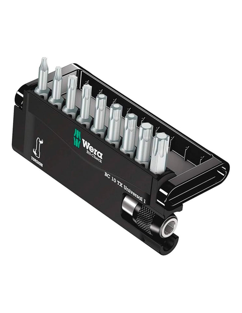 Set di inserti per avvitare WERA Bit-Check 10 TX Universal 1 (10 pezzi)
