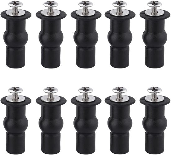 BCENG 10 pezzi di fissaggio per toilette Fissaggio toilette universale Kit di ricambio per fissaggio toilette Fissaggio toilette a gomma Set di ricambio per fissaggio toilette Adatto per fori nascosti nel coperchio del water