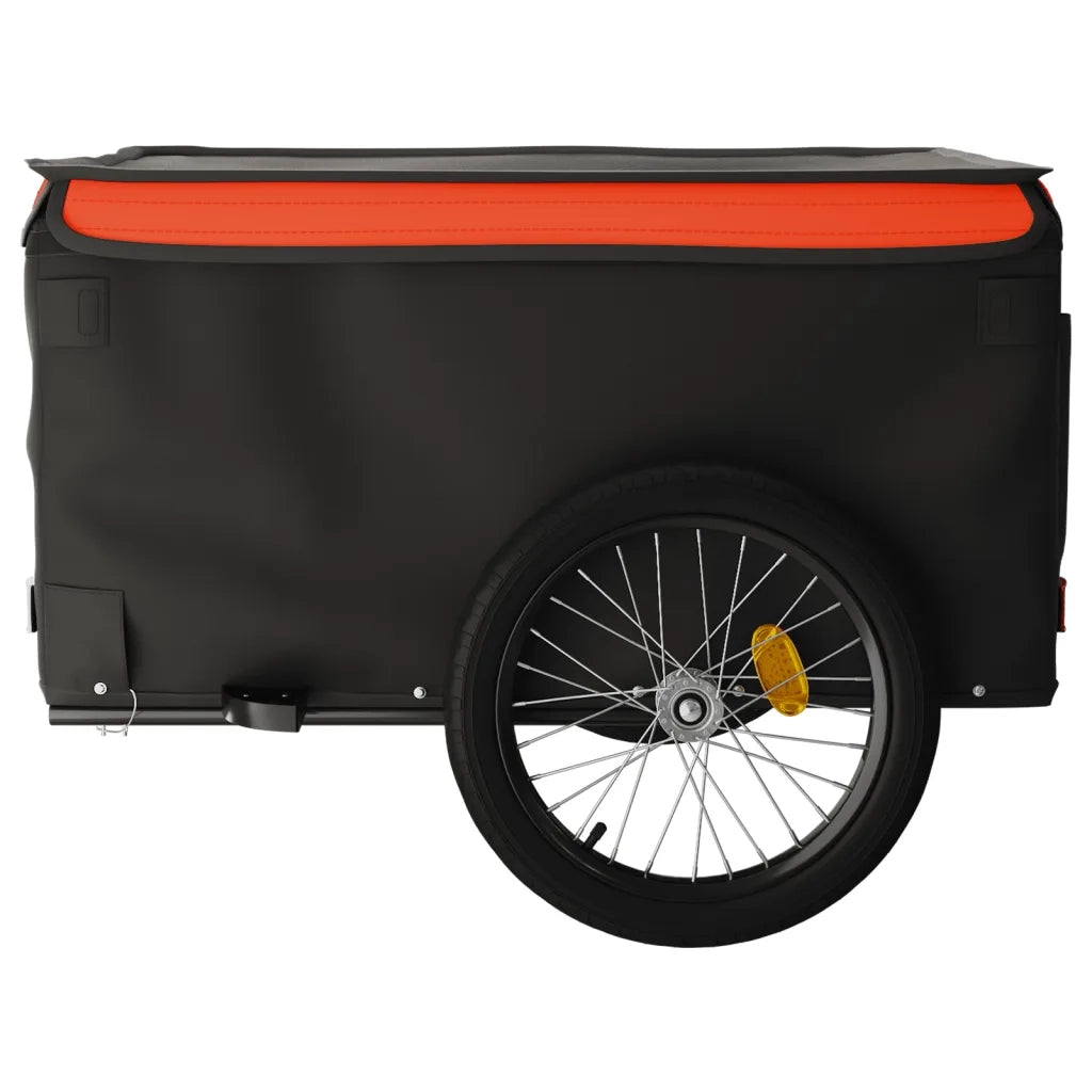 Rimorchio da Bici Nero e Arancione 45 kg in Ferro CFW3195891