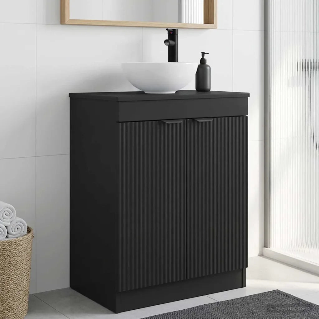 Mobile da bagno con lavabo Nero 54 x 35 x 83 cm 890139