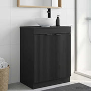 Mobile da bagno con lavabo Nero 54 x 35 x 83 cm 890139