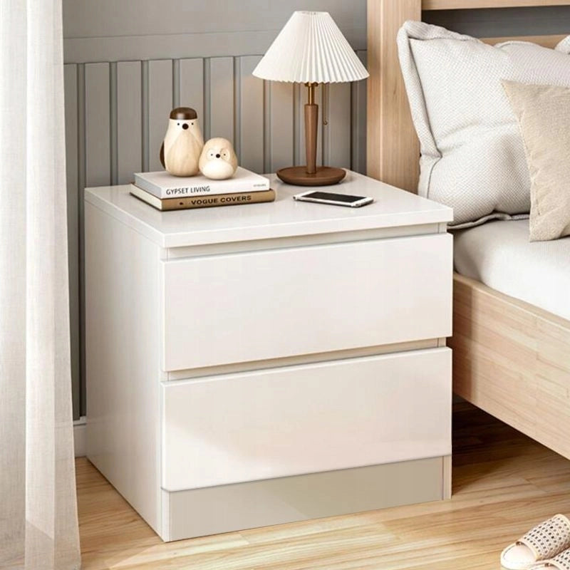Comodino per camera da letto, soggiorno, camera da letto, armadio con cassetti, bianco, loft