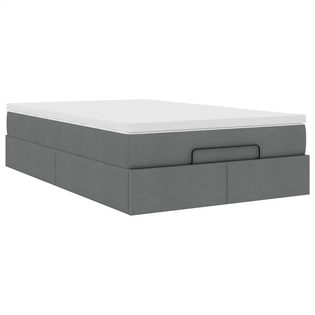 Struttura Letto Pouf con Materasso 120x200 cm in Tessuto 3311100